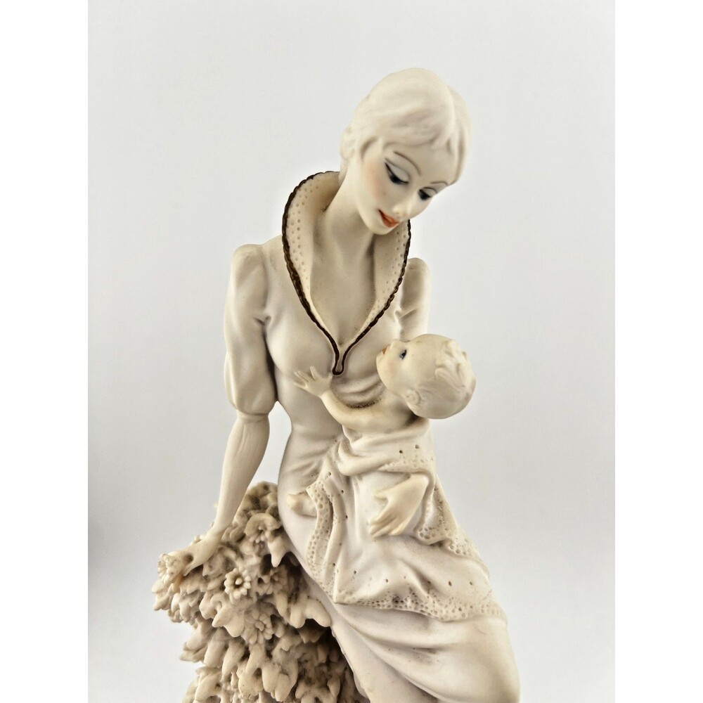 Vtg 1988 Giuseppe Armani Maternity w/ Flowers Figurine Mother & Child Italy EUC - Picture 4 of 15